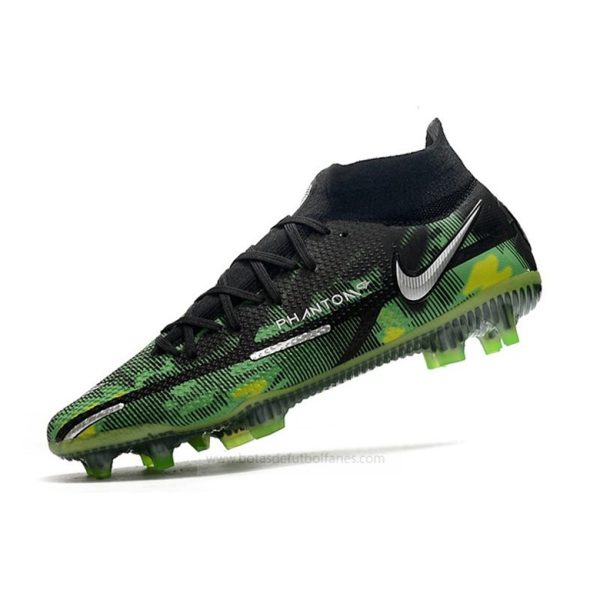 Nike Phantom GT Elite Dynamic Fit FG Negro Plata Verde